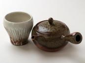 [New] Earthenware Kyusu & TETSUSAN Yunomi set